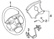 2001 Cadillac Eldorado Steering Wheel Diagram - 12480930