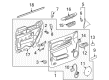 2007 Cadillac Escalade EXT Door Latch Assembly Diagram - 25876386