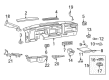 1992 Oldsmobile Bravada Door Lock Cylinder Diagram - 12506503