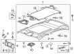 2015 Cadillac XTS Door Handle Diagram - 20996367