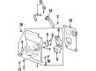 1999 Saturn SC1 Door Handle Diagram - 21300763