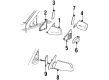 GMC K3500 Side View Mirrors Diagram - 15764759