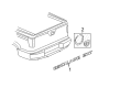 Cadillac Escalade EXT Emblem Diagram - 88980746