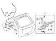 Pontiac Torrent Tailgate Handle Diagram - 15285069