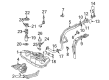 Pontiac Vibe Fuel Line Clamps Diagram - 19205382