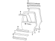 1991 Cadillac Seville Door Moldings Diagram - 20724589