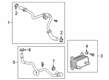 Cadillac CT6 Oil Cooler Hose Diagram - 12698551