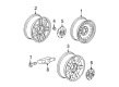 2009 Cadillac Escalade EXT Wheel Cover Diagram - 9597355