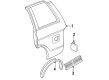 Oldsmobile Bravada Door Moldings Diagram - 12477602