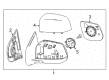 Chevy Colorado Side View Mirrors Diagram - 23191158