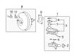 Pontiac Vibe Brake Master Cylinder Diagram - 19205191