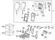 2019 GMC Sierra 1500 Cup Holder Diagram - 84166725