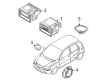 Pontiac G3 Car Speakers Diagram - 96652367