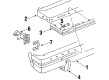 Oldsmobile 98 Bumper Reflector Diagram - 915055