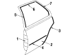 1989 Pontiac Sunbird Door Moldings Diagram - 20501398