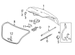 2015 Buick LaCrosse Trunk Lid Lift Support Diagram - 9056900