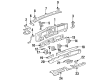 1996 Buick LeSabre Dash Panel Vent Portion Covers Diagram - 25630898