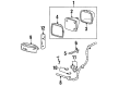 1994 GMC K1500 Suburban Bumper Reflector Diagram - 5974341