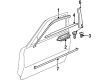 2001 Oldsmobile Intrigue Door Moldings Diagram - 10311255