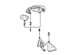 Chevy Camaro Mirror Cover Diagram - 10235279