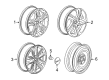 2018 GMC Terrain Wheel Cover Diagram - 23186591