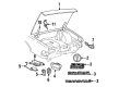 1987 Buick Electra Weather Strip Diagram - 25558394