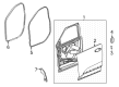 2024 Chevy Trax Weather Strip Diagram - 42766261