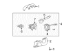 2007 Saturn Aura Steering Column Cover Diagram - 15275222