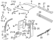 1998 GMC K1500 Door Handle Diagram - 15023778