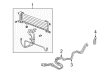 Cadillac SRX Transmission Oil Cooler Hose Diagram - 19331383