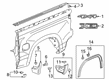 2020 GMC Sierra 3500 HD Emblem Diagram - 23400419