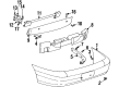 2001 Cadillac Catera Bumper Diagram - 9131963