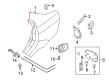 2009 Chevy Aveo Fuel Filler Housing Diagram - 96648449