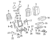 2007 Cadillac SRX Seat Cushion Pad Diagram - 88898333