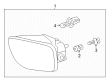 2003 Chevy Trailblazer EXT Fog Light Diagram - 15076246