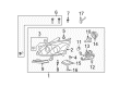 2010 Saturn Outlook Headlight Diagram - 20912189