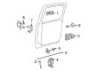 2004 Cadillac Escalade ESV Door Latch Assembly Diagram - 15110650