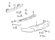 2008 Cadillac SRX Bumper Diagram - 12335713