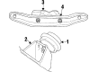 2000 Cadillac Catera Engine Mount Bracket Diagram - 90496673