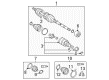 2005 Pontiac Vibe Axle Shaft Diagram - 88969956