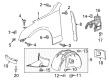 2014 Cadillac ATS Fender Splash Shield Diagram - 23181659