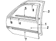 1989 Chevy Beretta Door Seal Diagram - 22646060