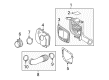 Cadillac STS Air Filter Box Diagram - 15147452