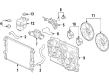 Saturn Vue Fan Blade Diagram - 89022508