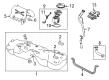 2023 Cadillac CT5 Fuel Filler Hose Diagram - 84706282