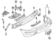 Oldsmobile Bumper Reflector Diagram - 5975413