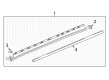 2019 GMC Acadia Weather Strip Diagram - 84184300