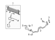 2007 Cadillac SRX Automatic Transmission Oil Cooler Line Diagram - 15882260