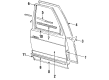 1993 Oldsmobile Cutlass Supreme Weather Strip Diagram - 88963823