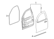 GMC Sierra 1500 Weather Strip Diagram - 20835968